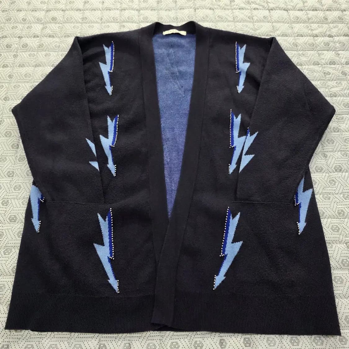 SANDRO 산드로 라이트닝 패턴 니트 가디건 Free 상품이미지3