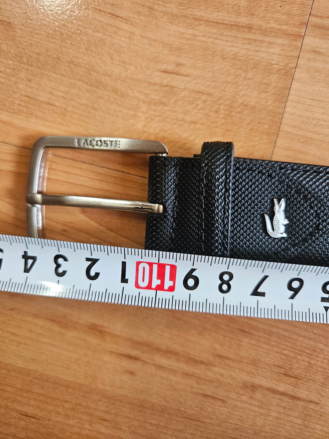 미상용) 라코스테 블랙 가죽 벨트 상품이미지3