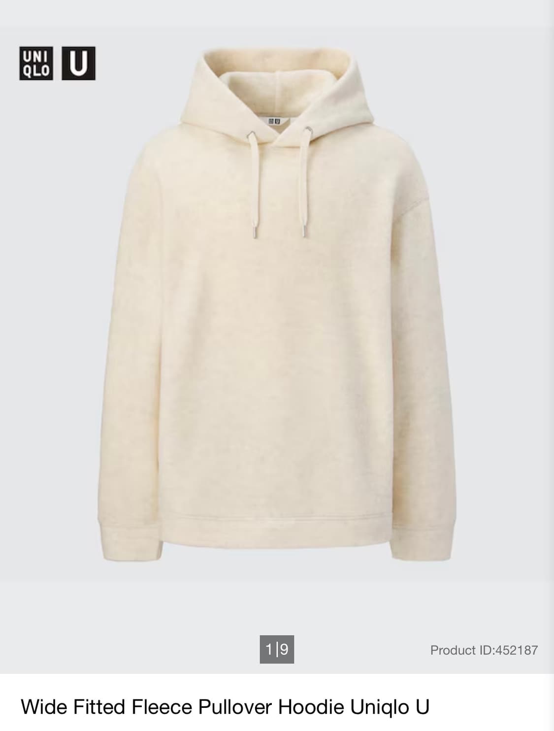 [Uniqlo U] 유니클로U 울 혼방 플리스 후드 풀오버 상품이미지5