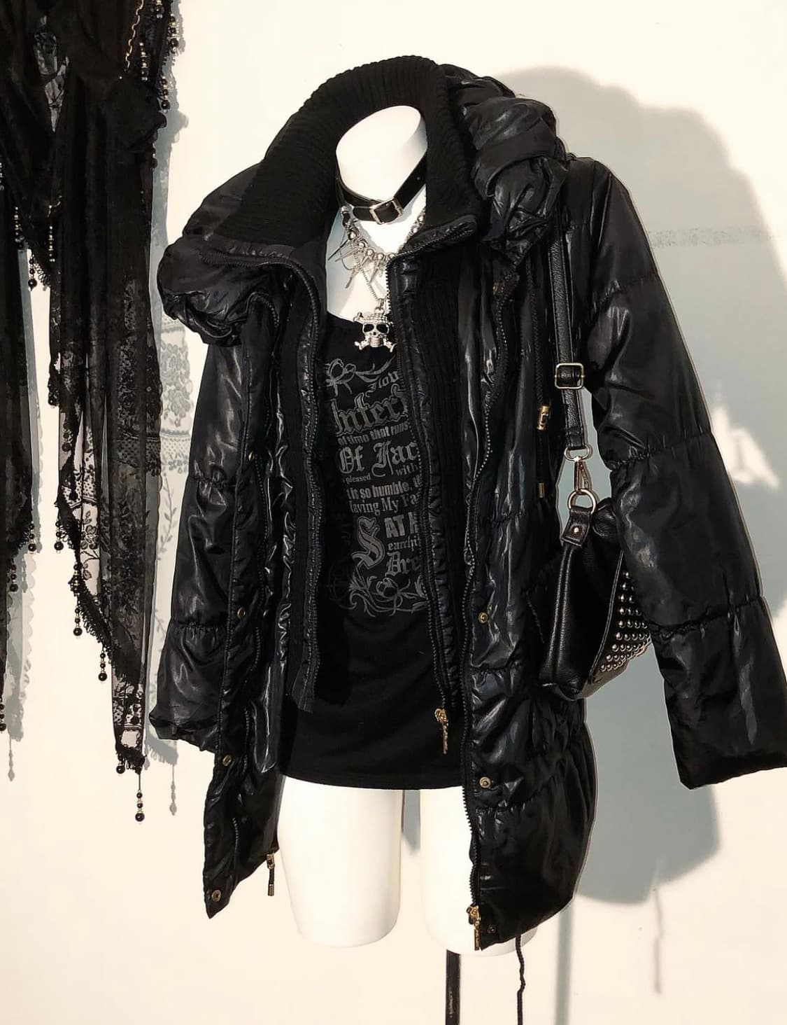 초희귀매물 세실맥비 경량패딩 00s Cecil Mcbee 오네갸루 호피 상품이미지2