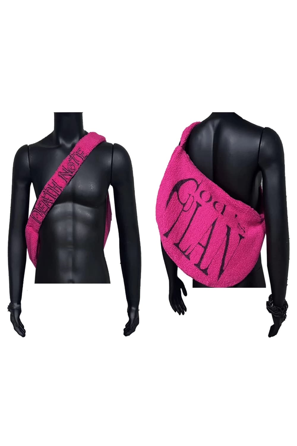 데스노트 갓플랜 핑크 양털 뽀글이 덤플링 숄더백 가방 오네갸루 상품이미지1