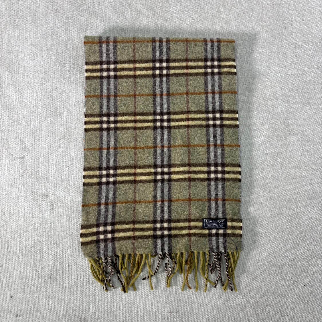 버버리 노바체크 램스울 그린 머플러 상품이미지2