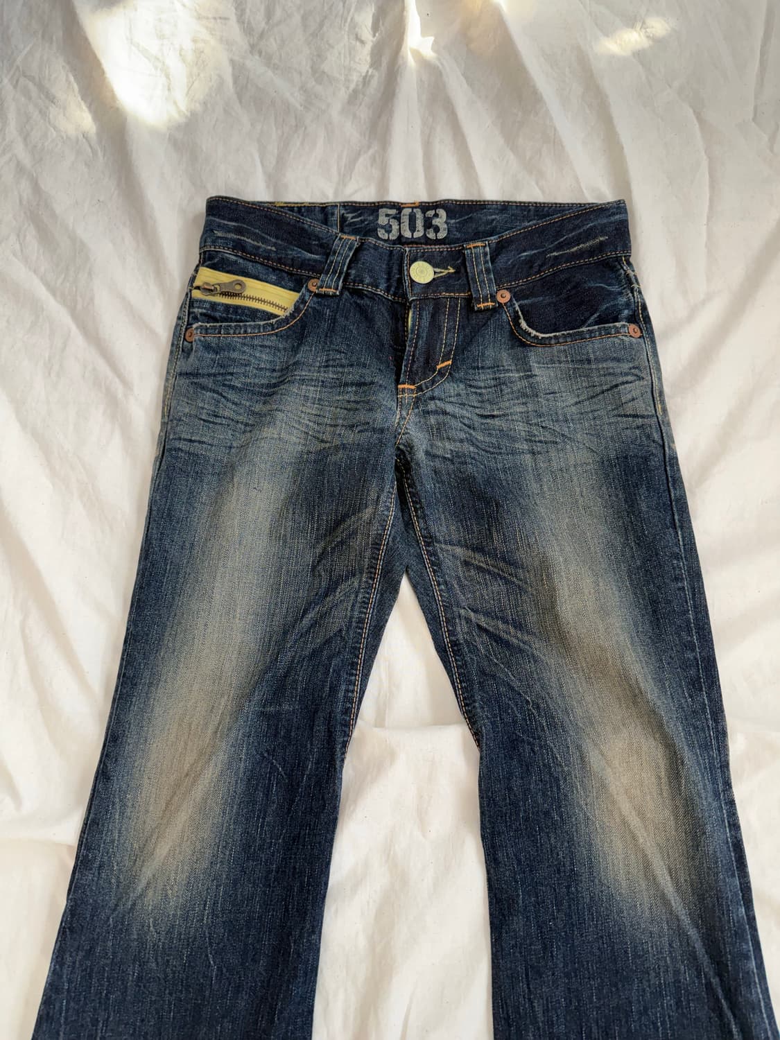 에드윈 로우라이즈 부츠컷 데님팬츠 상품이미지3