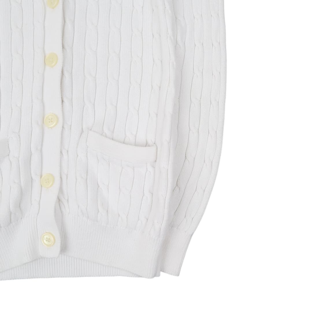 폴로 랄프로렌 화이트 케이블 니트 가디건 상품이미지4