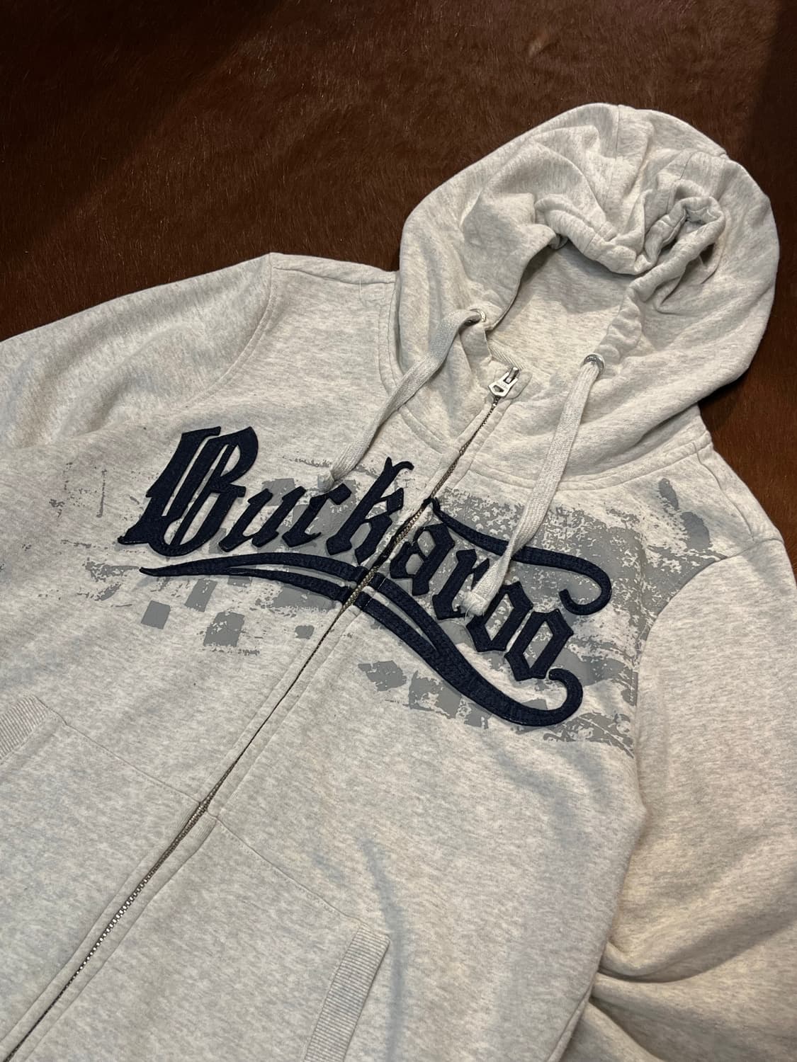 버커루 패치 로고 후드집업 상품이미지6