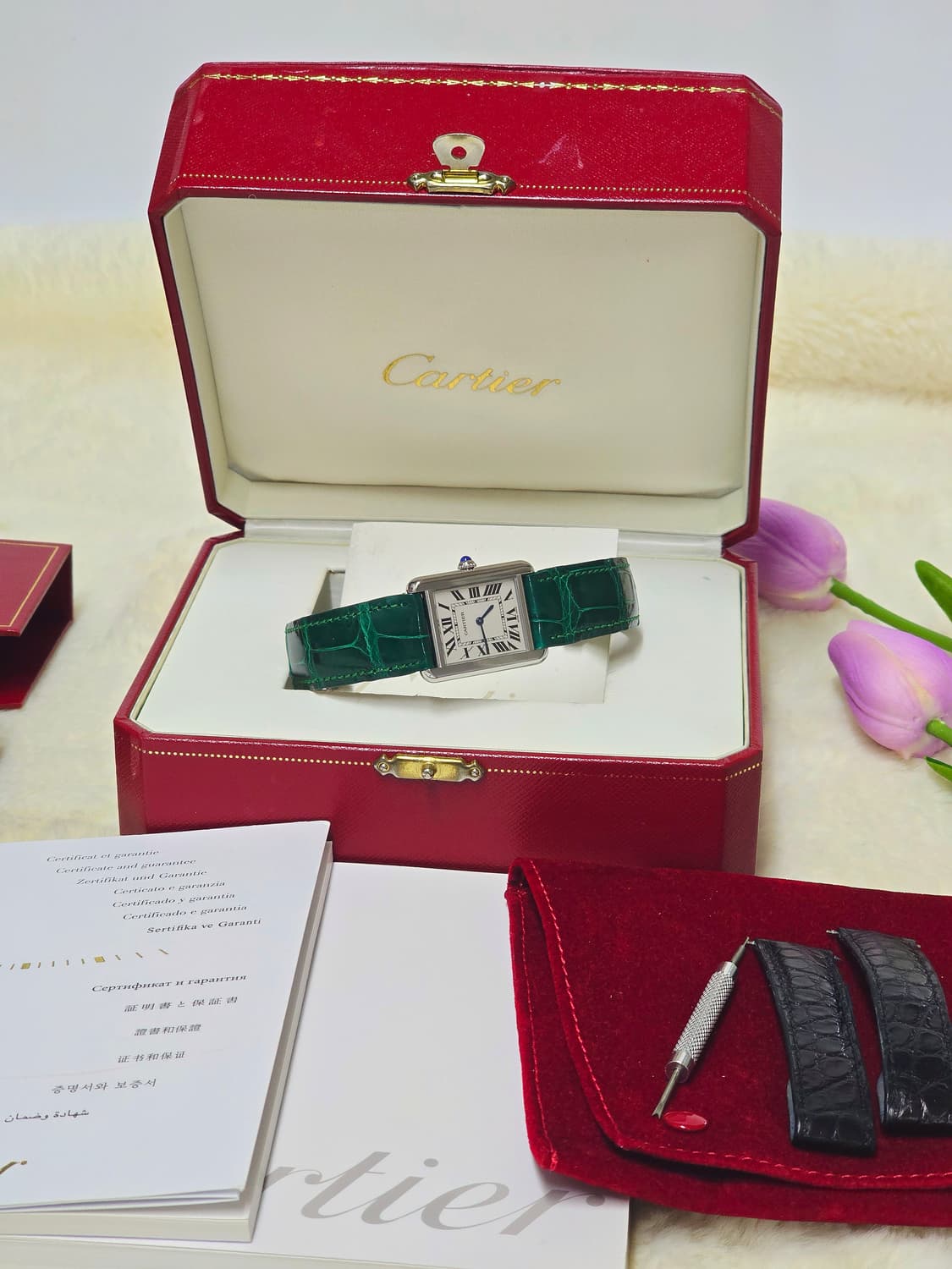 까르띠에 탱크솔로 스틸 스몰 시계 정품 상품이미지2