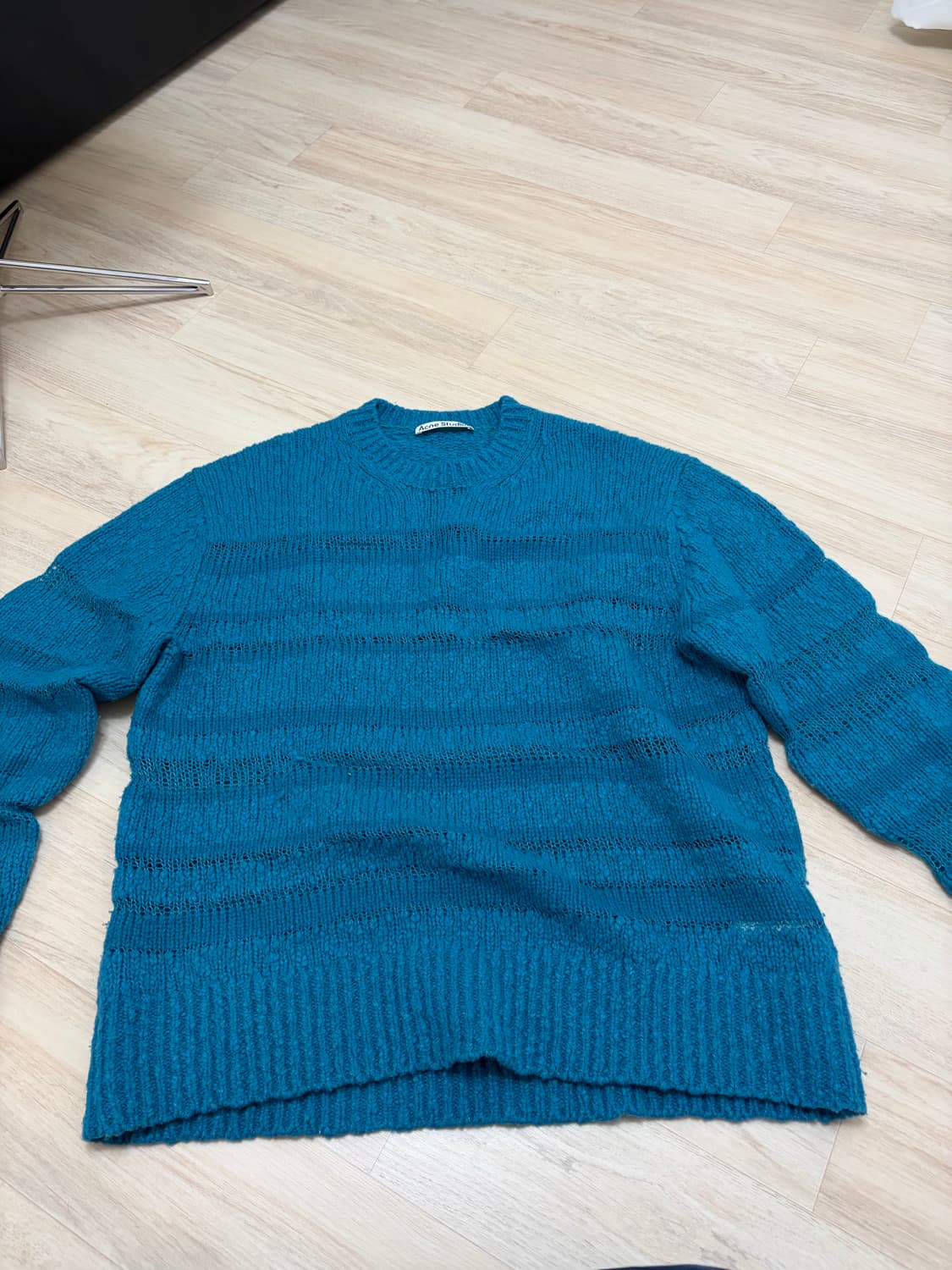 아크네 스튜디오 스트라이프 니트 - 블루 M사이즈 상품이미지3