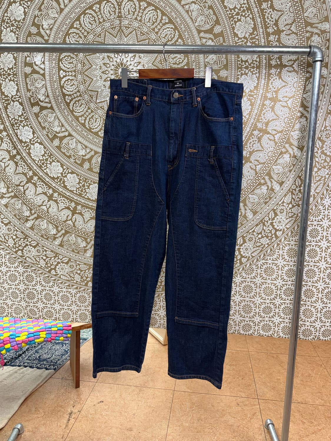 cabane de zucca 더블 진청 데님팬츠 상품이미지3