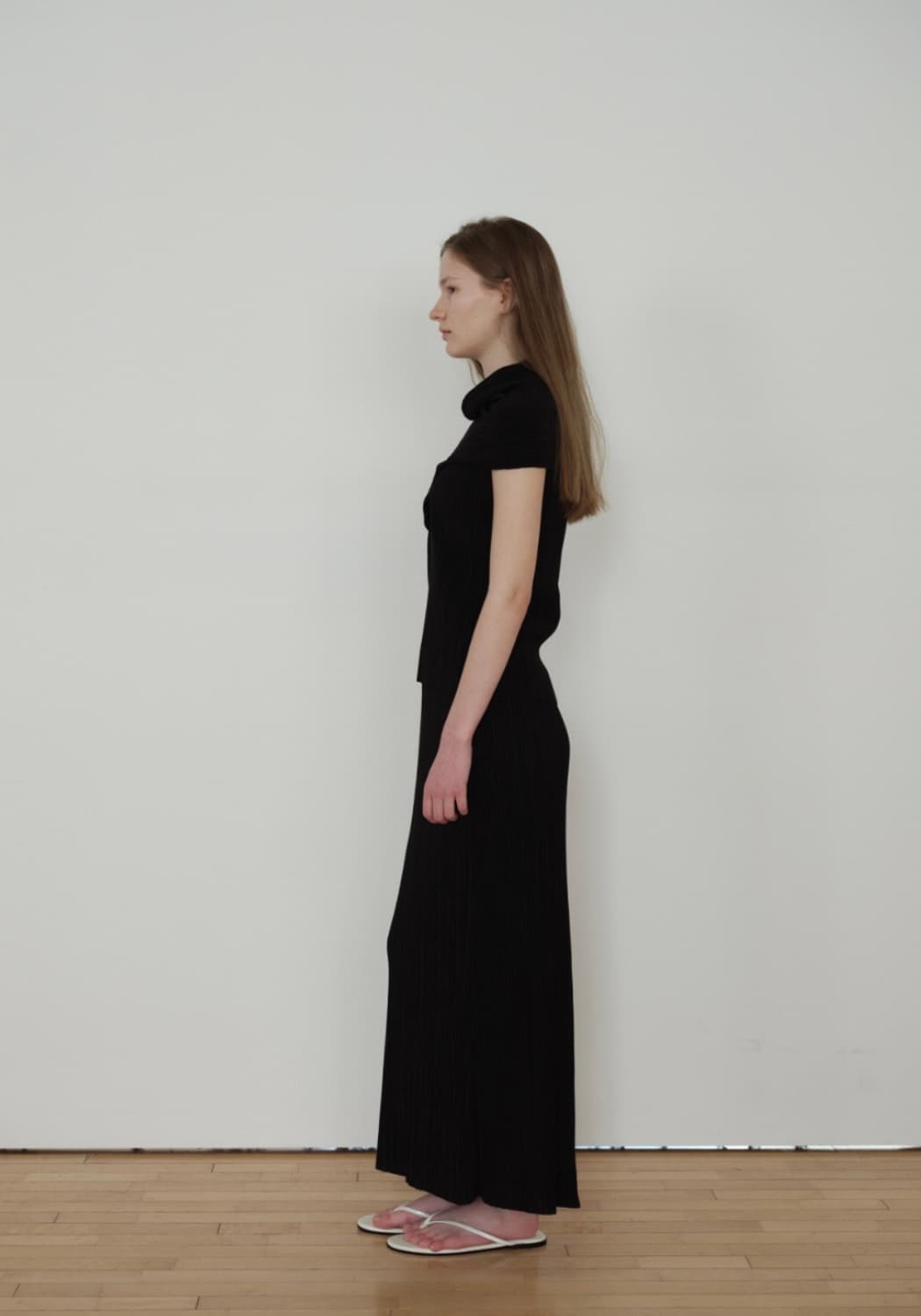 아르토 Pleated Skirt_Black 상품이미지5
