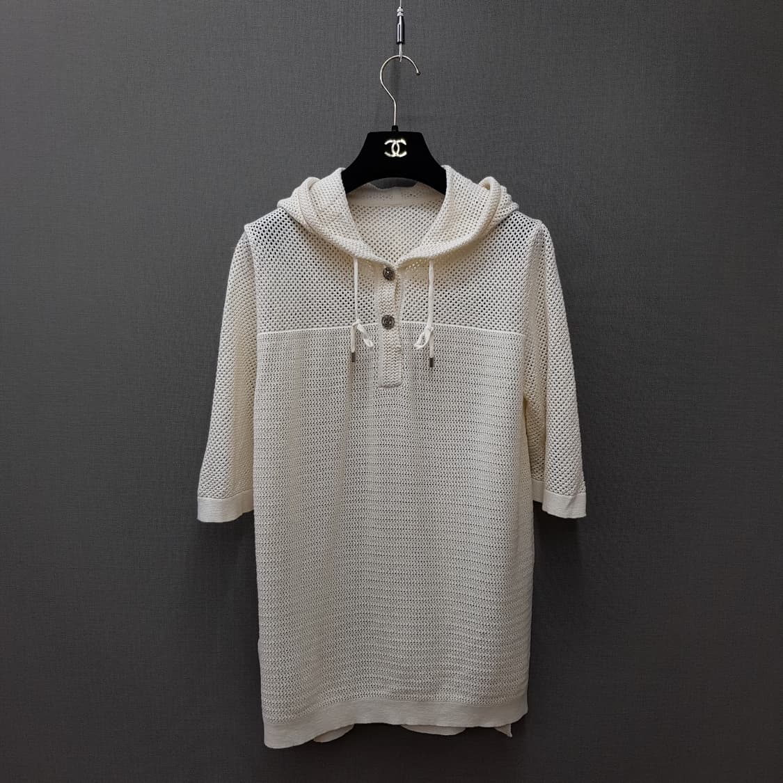 한섬 래트 2021 후드 반팔 니트 F사이즈 상품이미지1