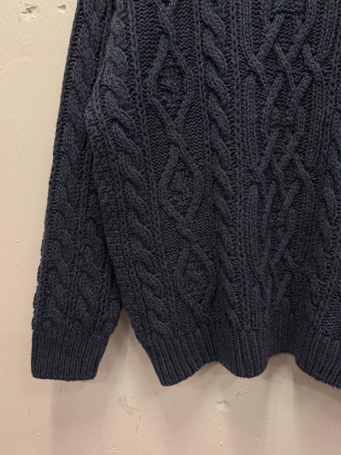 L) Spain Navy Fisherman 피셔맨 Knit Sweater 상품이미지3