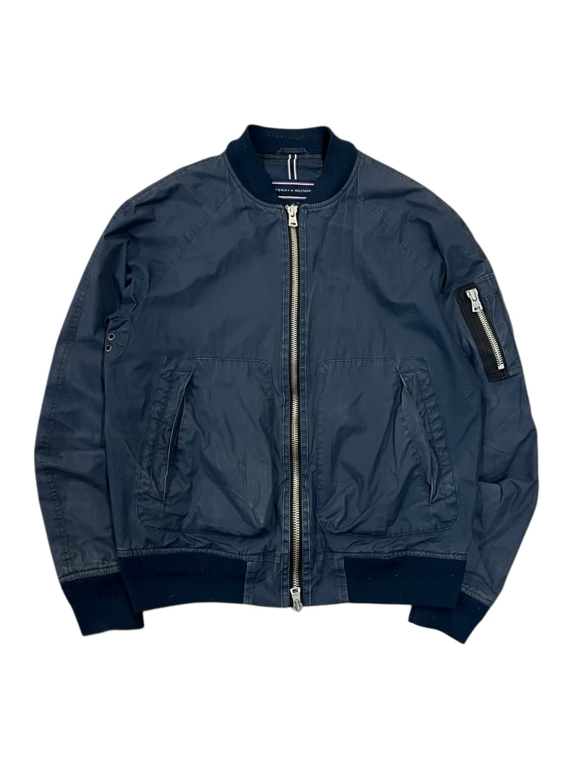 타미힐피거 투웨이 코튼 항공점퍼 네이비 M #csz2043  상품이미지3