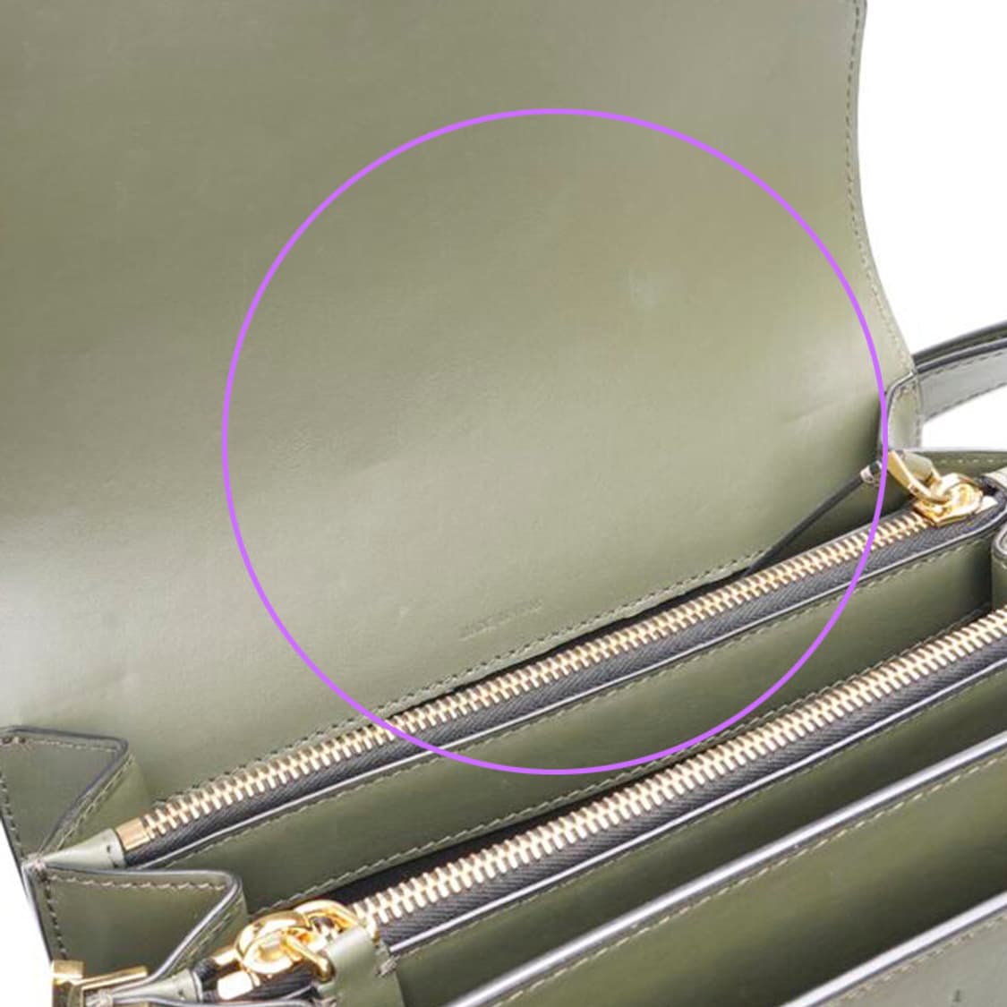 (중고) 마르니 카키 카프스킨 트렁크 미듐 숄더백 상품이미지10