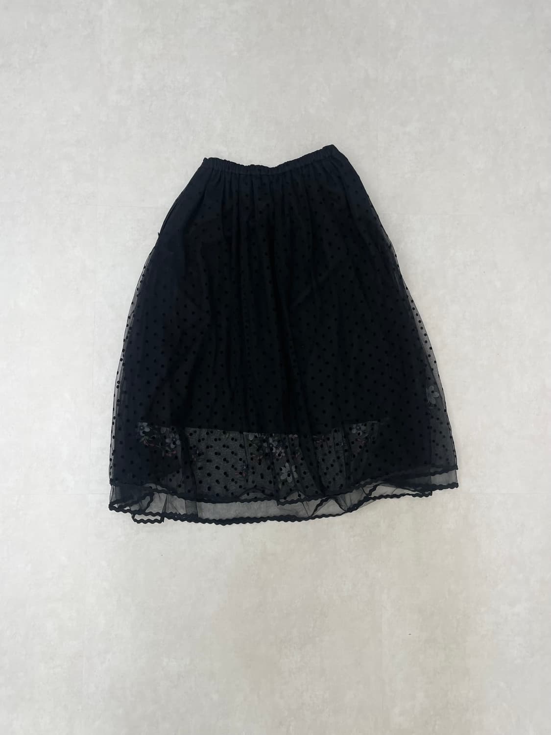 floral embroidered tulle skirt 상품이미지3