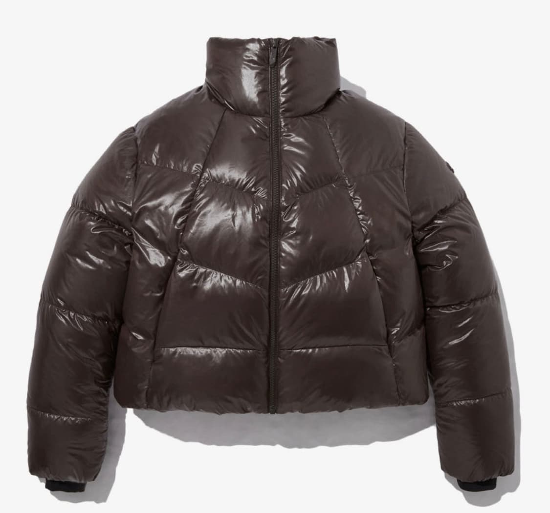 노스페이스 글로시 다운 패딩 브라운 상품이미지1