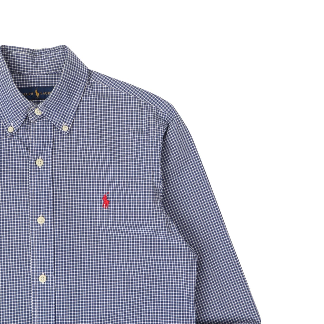 폴로 랄프로렌 블루 체크 셔츠 상품이미지3