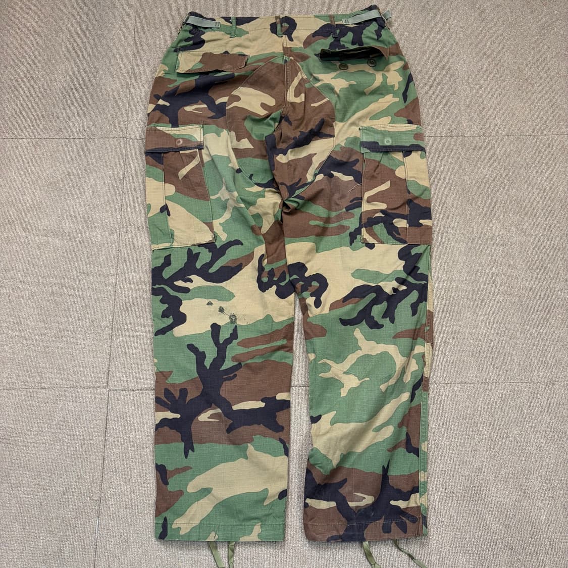 90s us army og woodland 미군 립스탑 트라우져 카고팬츠 상품이미지5