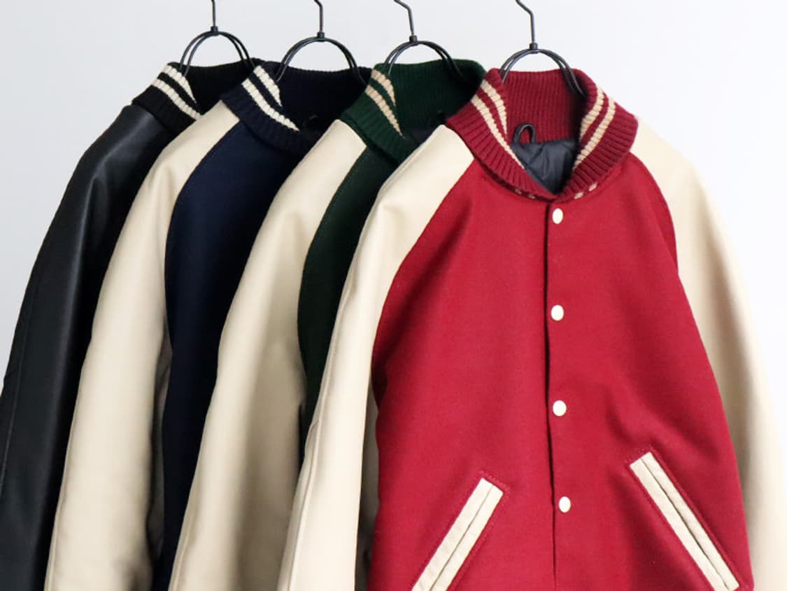 100~105) 콜맨 니팅밀즈 미군 울&레더 숄카라 바시티(RRL&LVC 상품이미지2