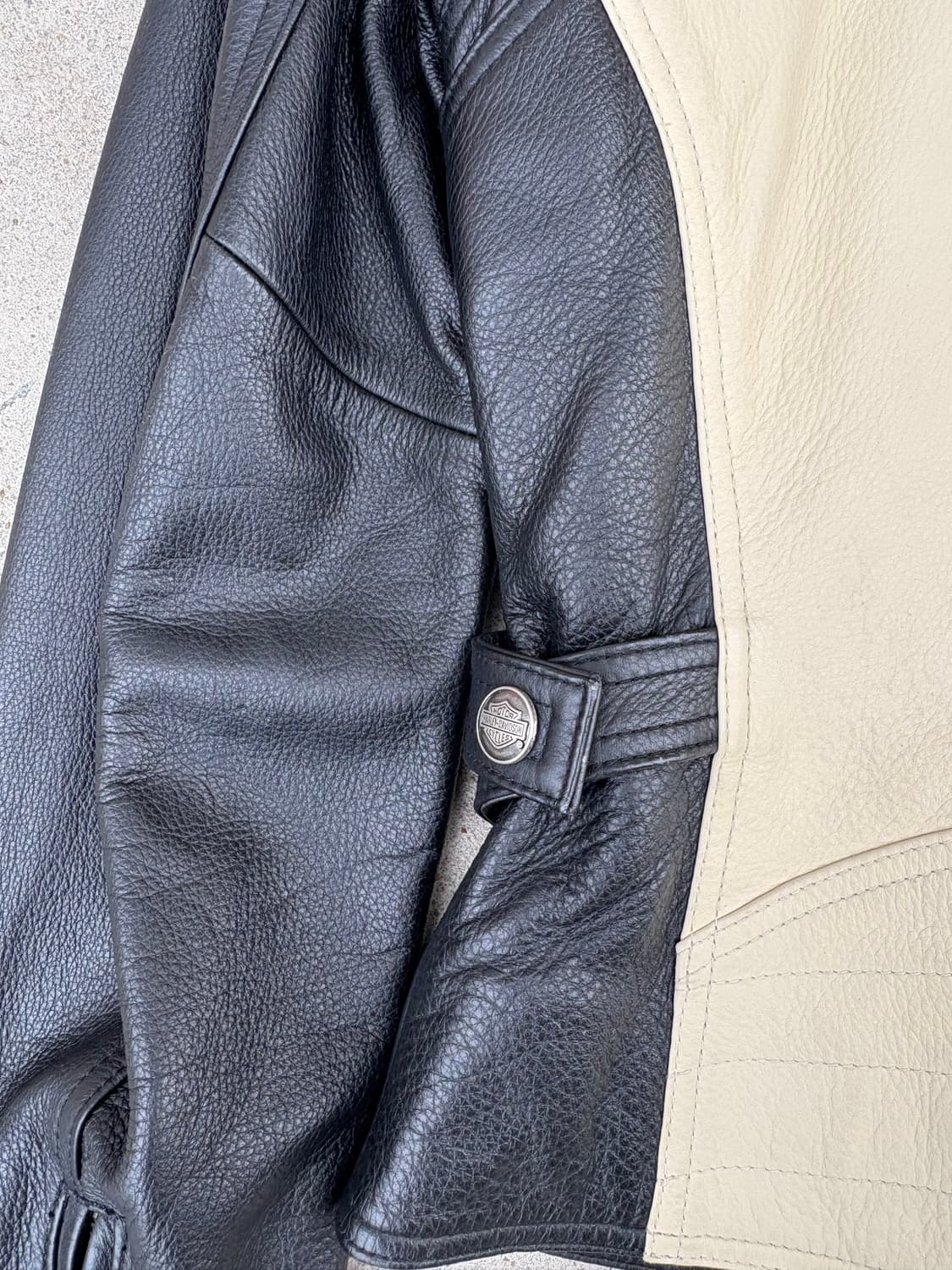 90s 할리데이비슨 싱글 라이더 가죽자켓 M 상품이미지6