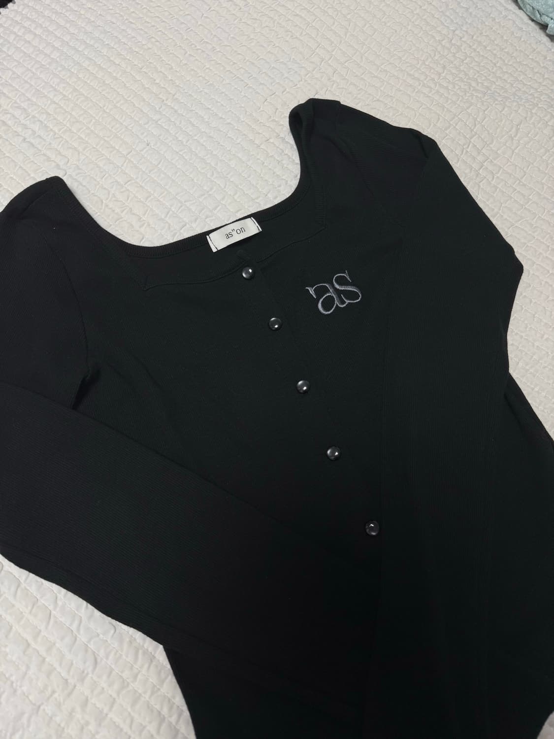 애즈온 시실리 가디건 블랙 상품이미지3