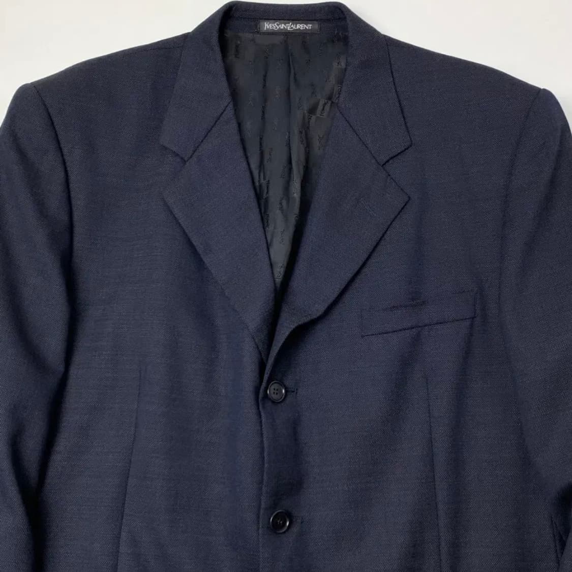 (42R) 입생로랑 네이비 울 블레이저 자켓 상품이미지2
