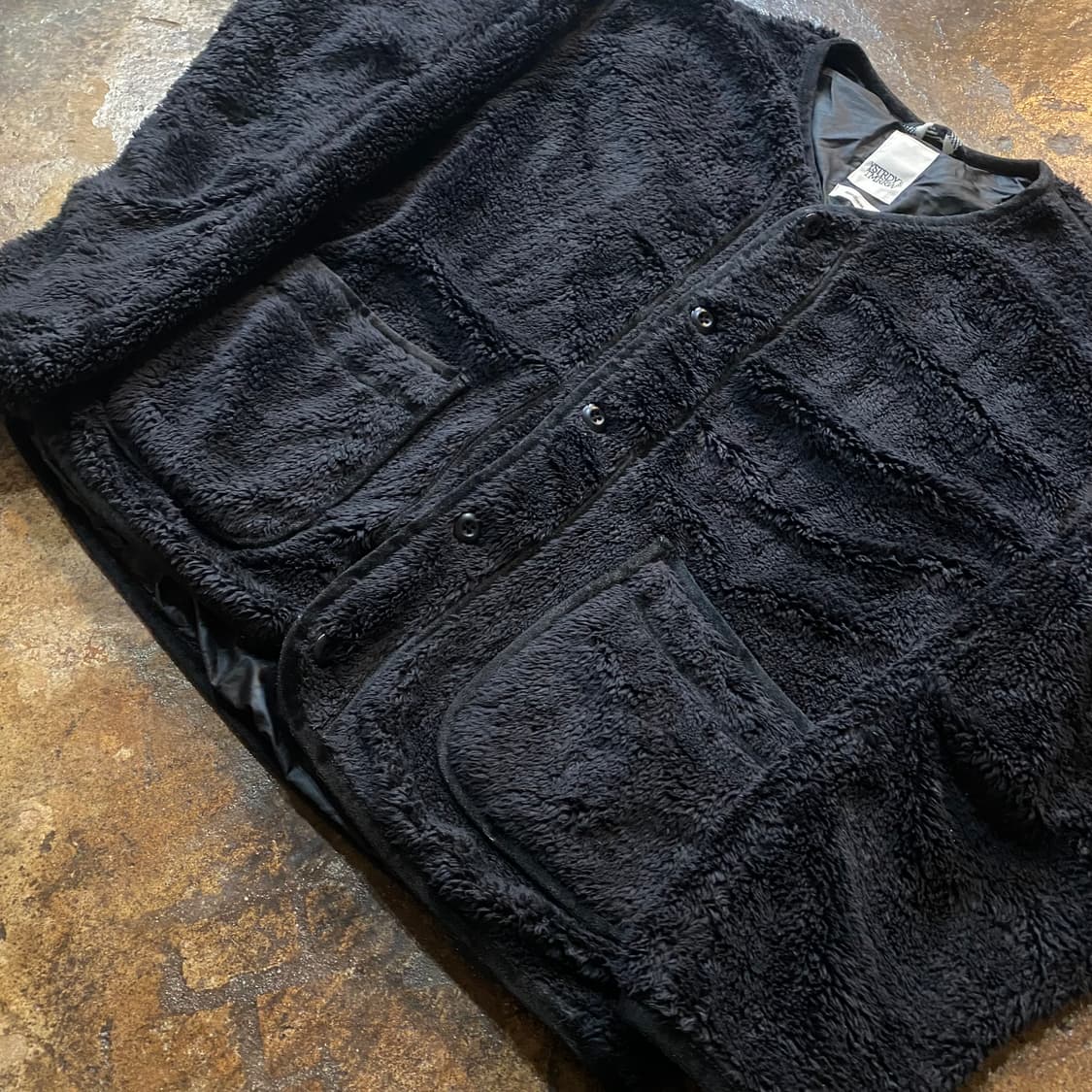 (M) YSTRDY'S TMRRW 플리스 가디건 블랙 상품이미지3