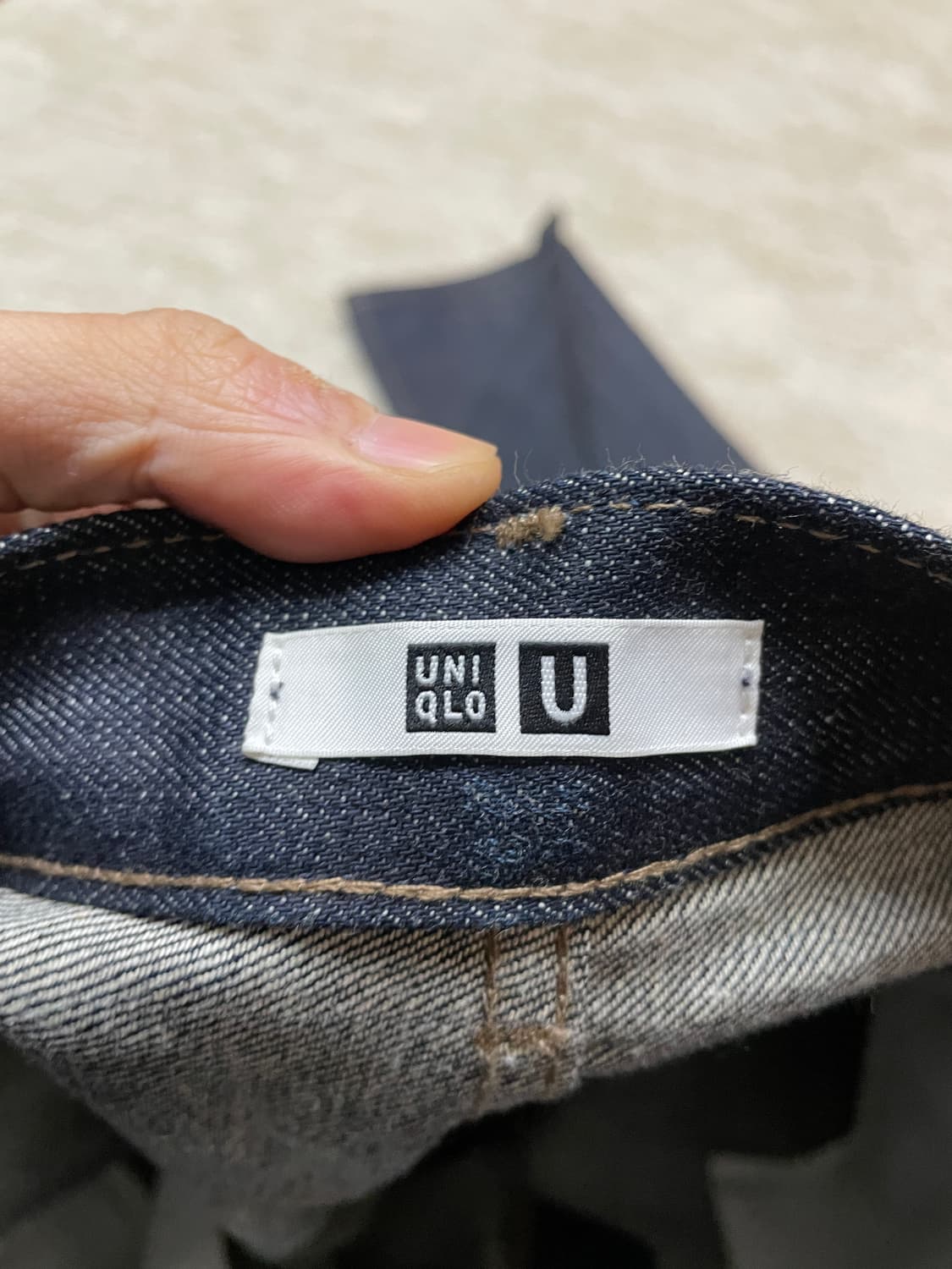 [33] 유니클로 x 르메르 콜라보 셀비지 레귤러 진 청바지  상품이미지4