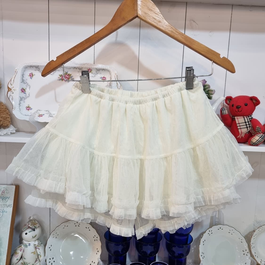 아이보리 캉캉 튤 스커트 상품이미지1