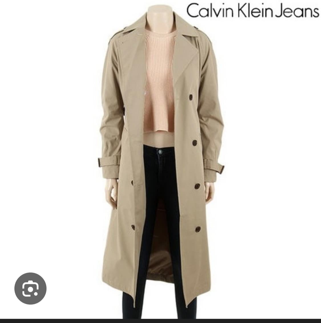 캘빈클라인 진(Calvin Klein Jeans)의 여성용 롱 트렌치코트 상품이미지1