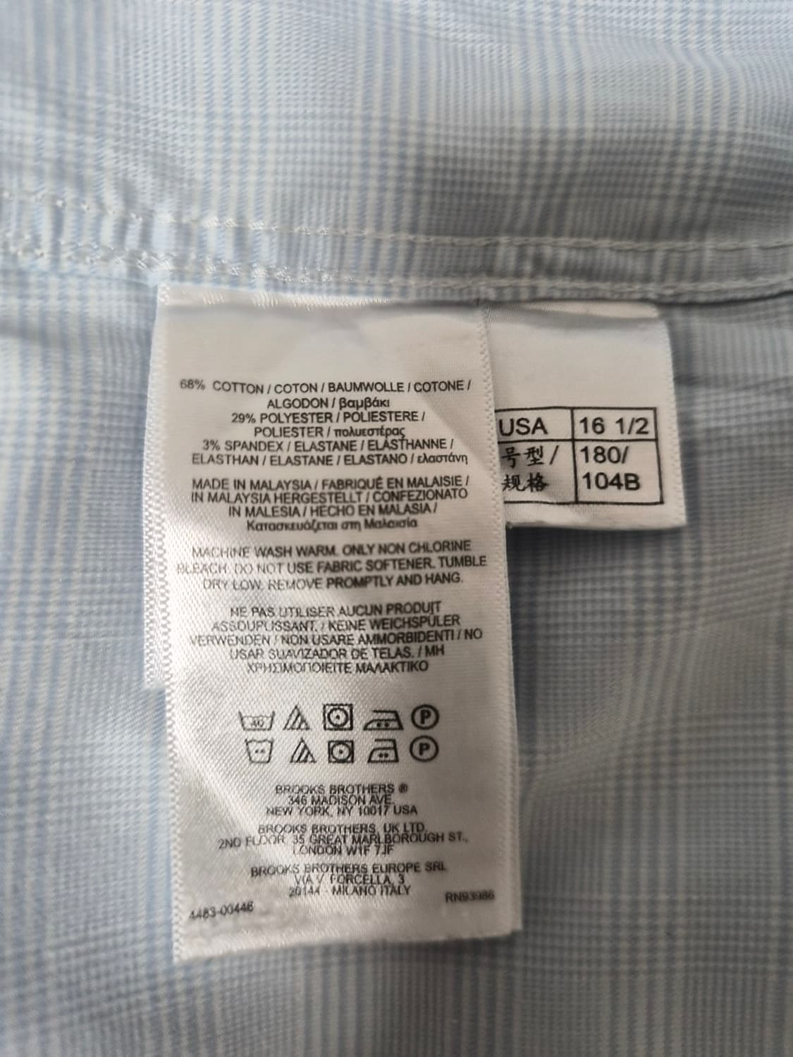 브룩스브라더스BrooksBrothers 체크 셔츠 XL사이즈 - S308 상품이미지6