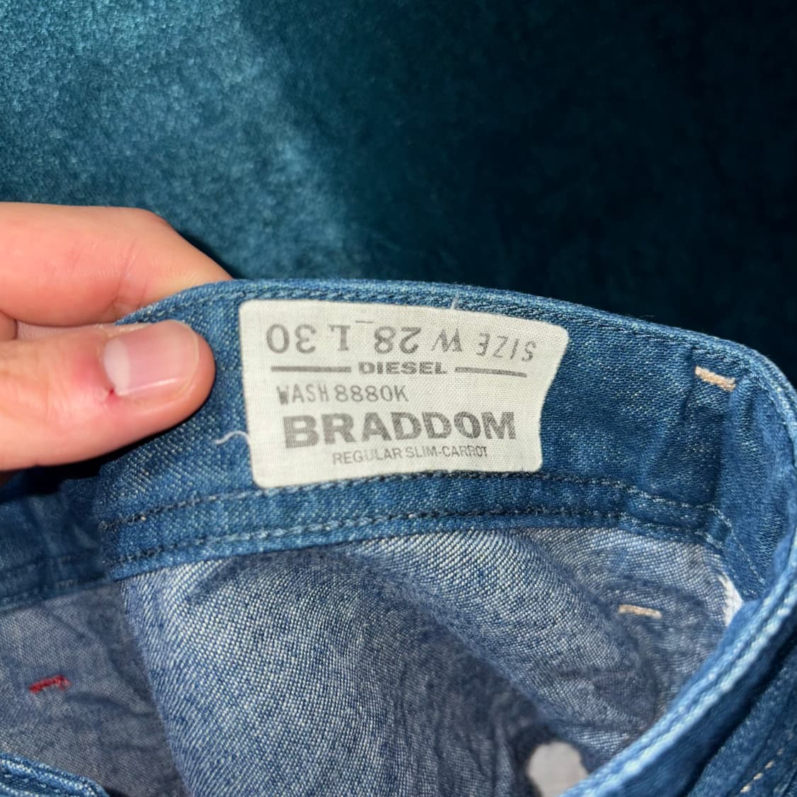 (31) 디젤 브래덤 데미지 생지 데님 팬츠 상품이미지7