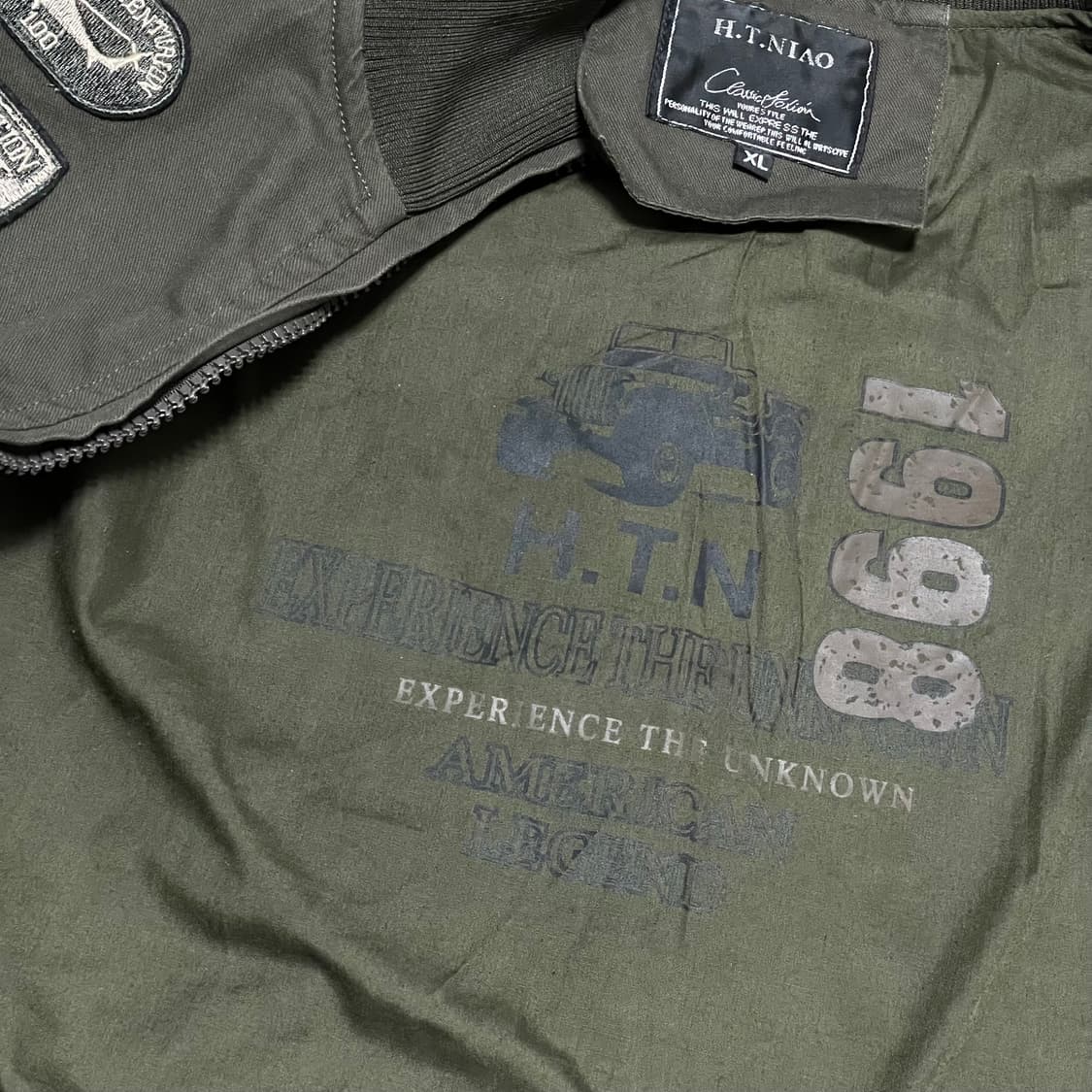[XL] H.T.NIAO 패치 항공 자켓 상품이미지4