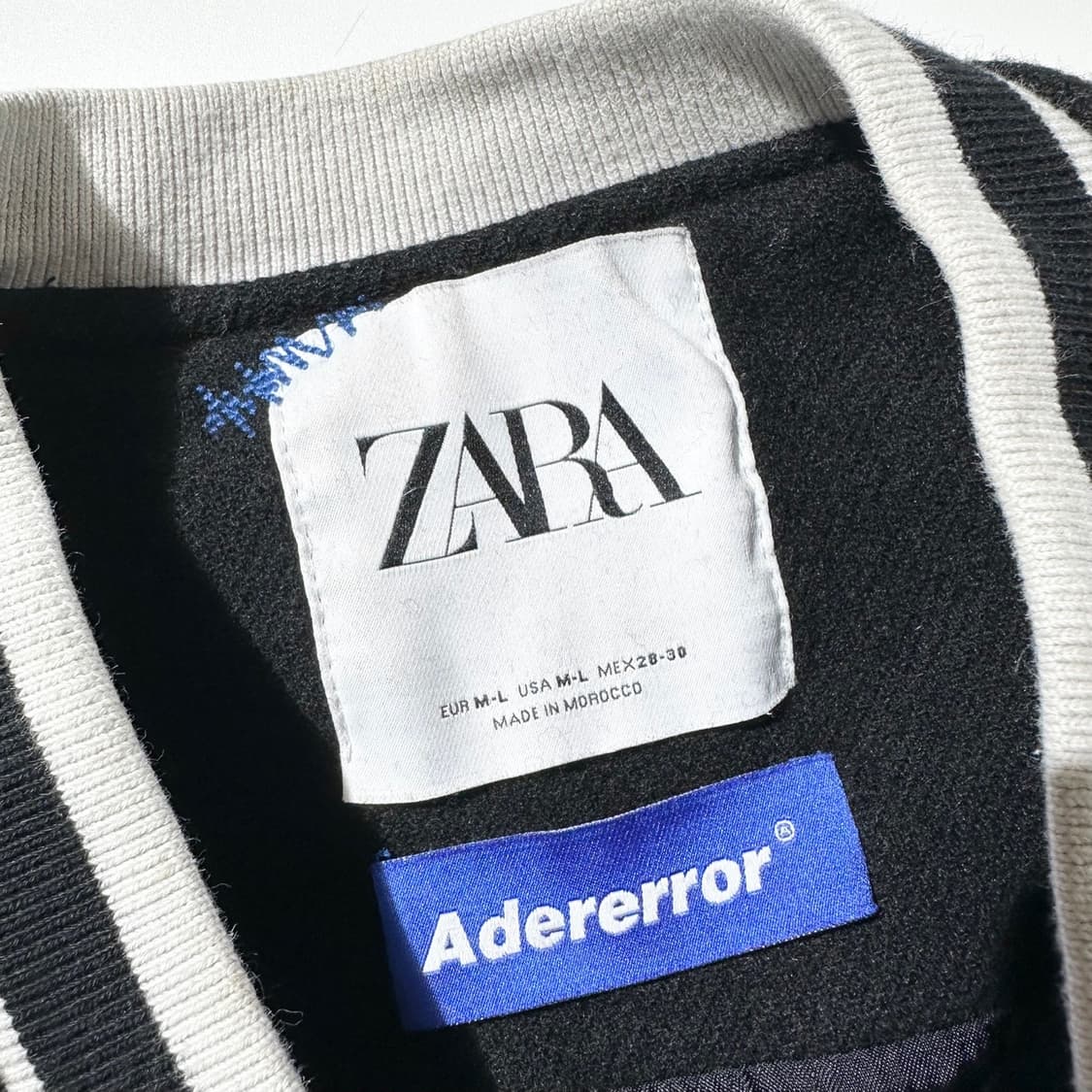 아더에러 x 자라 자더에러 울 블렌드 봄버 자켓 M-L 상품이미지5