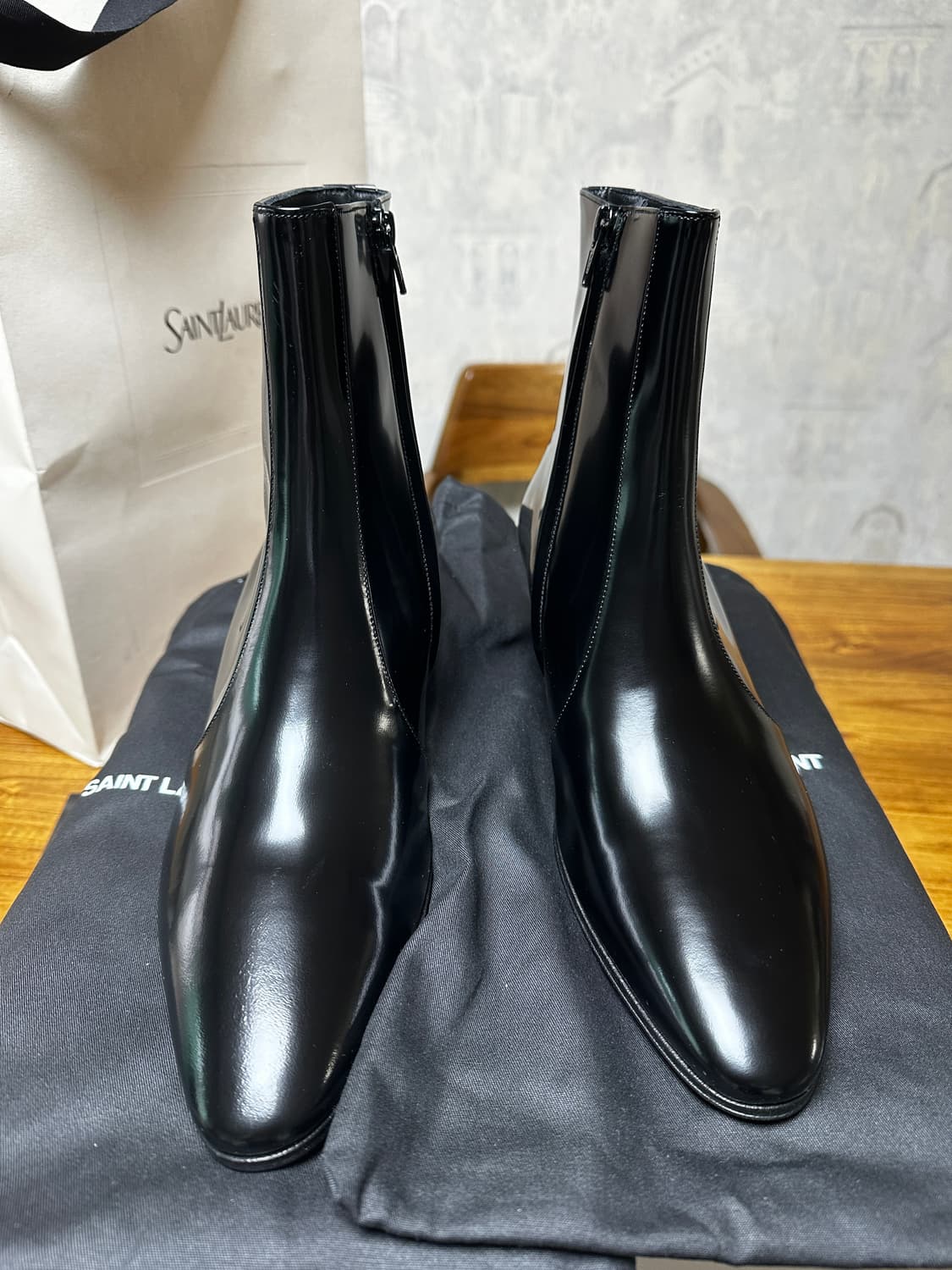 남성 생로랑 바실리 앵클 부츠 상품이미지1