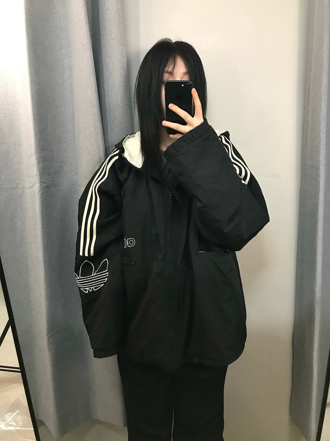 [정품]아디다스 빈티지 후드 윈드브레이커 점퍼 상품이미지2