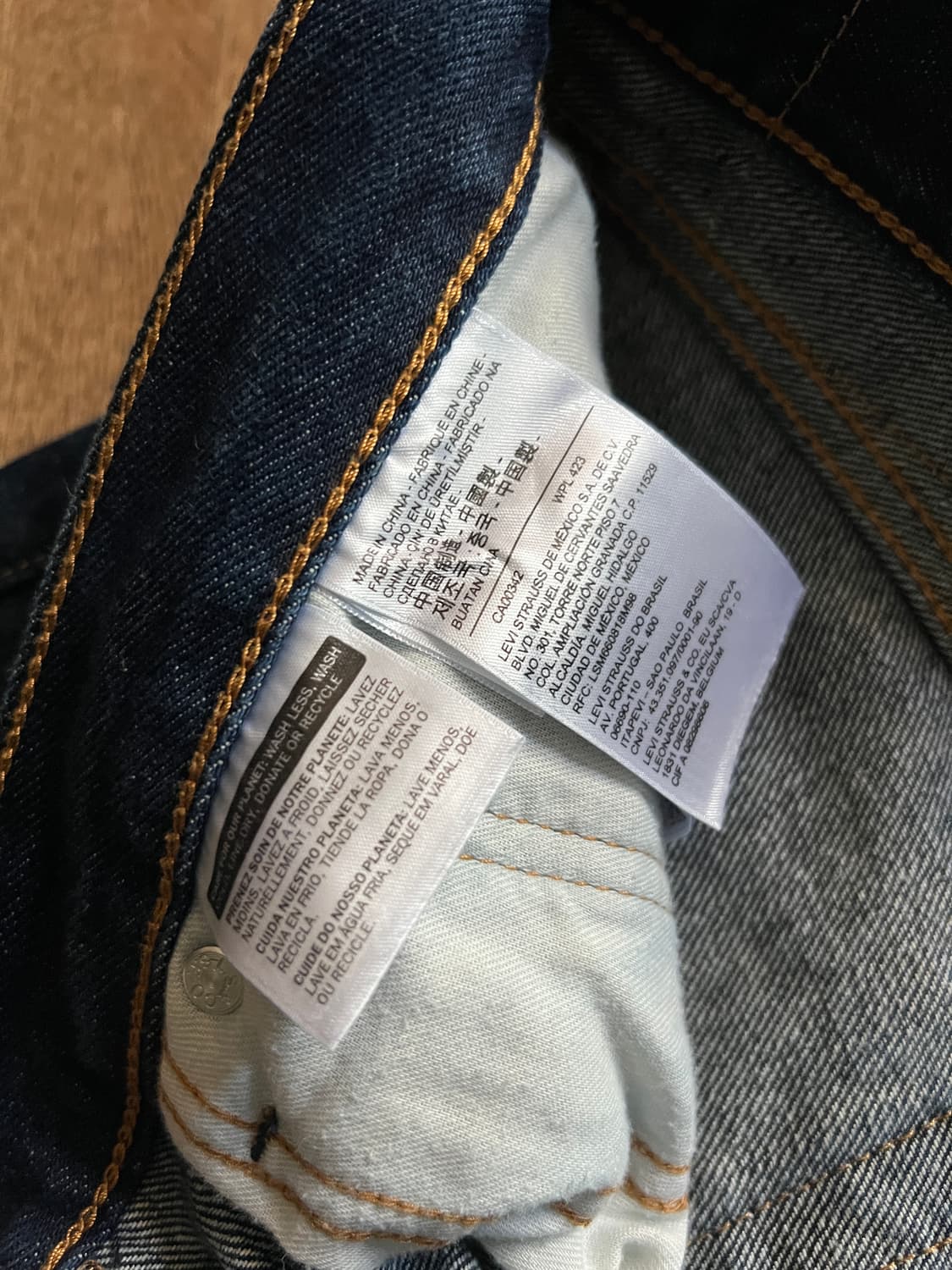 [34]리바이스 505 레귤러 스트레이트핏 생지 데님 팬츠 상품이미지5