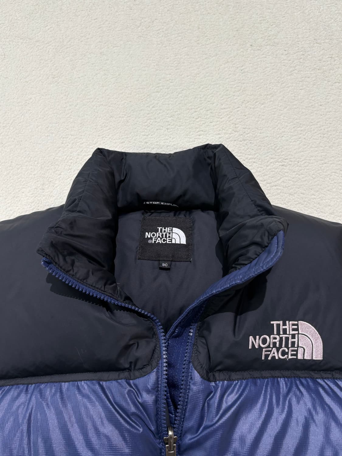 노스페이스 700 눕시 패딩 조끼 네이비 90-95 상품이미지2