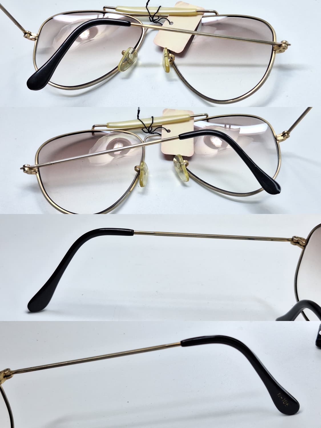 80s 일본제 빈티지 데드스톡 미사용/N-106 선글라스 투브릿지 파일럿 상품이미지6