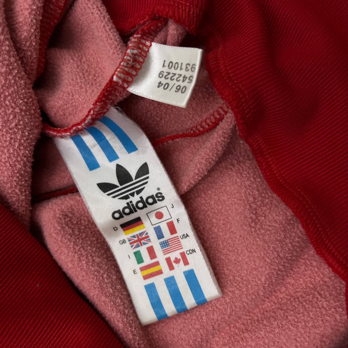 아디다스 블루라인 레드 트랙탑 95 상품이미지7