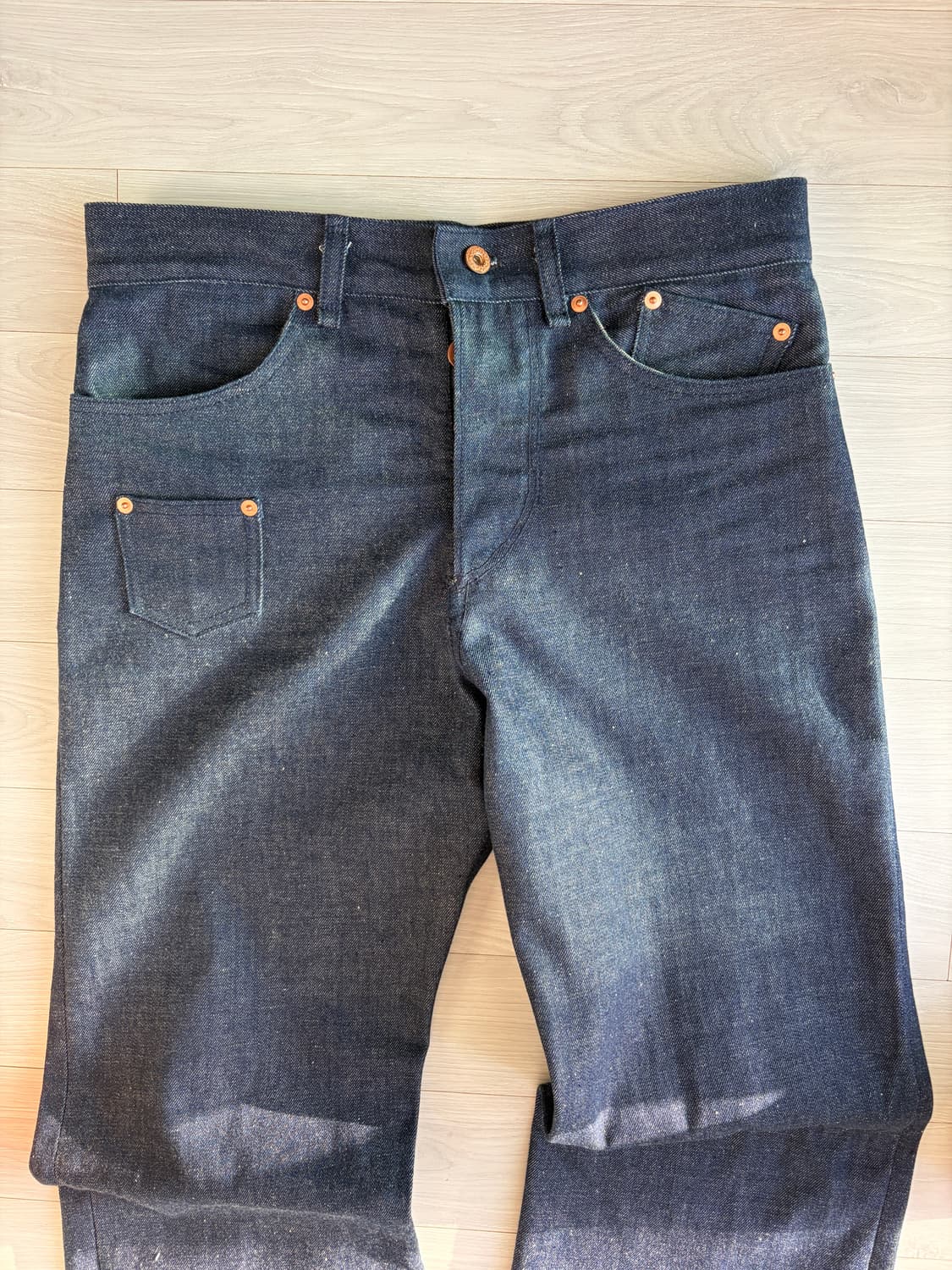 aurora raw denim pants 핸드메이드 리지드 상품이미지4