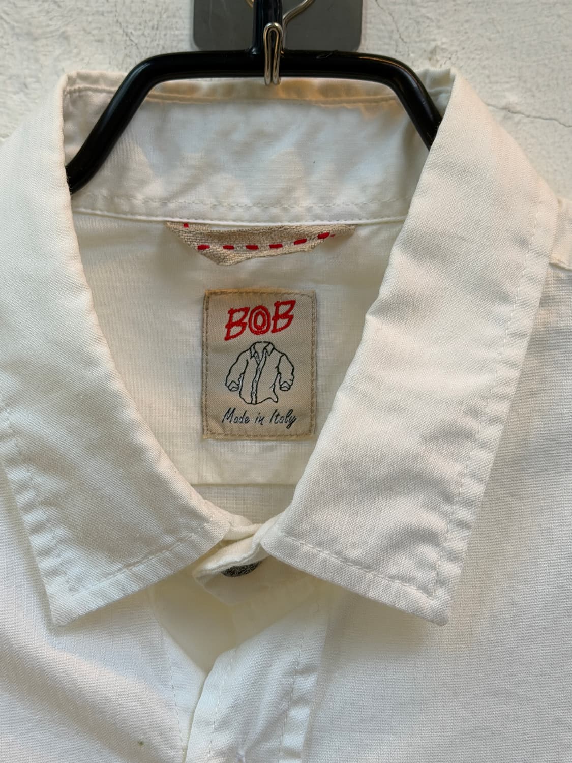 BOB (made italy) 스티치 디테일 화이트 셔츠 S(90) 상품이미지2