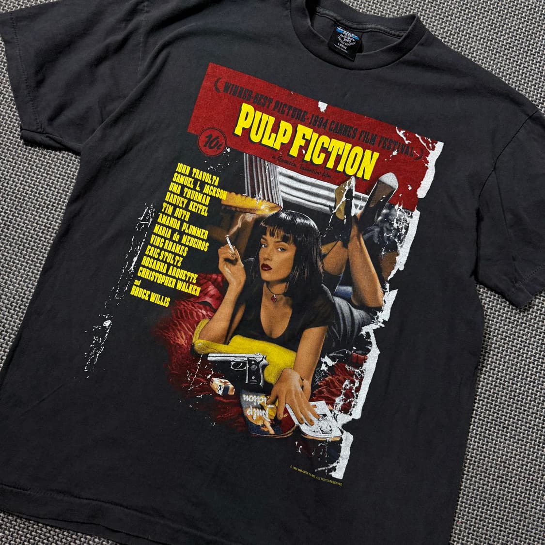새상품) 펄프픽션 락밴드 프린팅 티셔츠 (L/XL) 상품이미지3