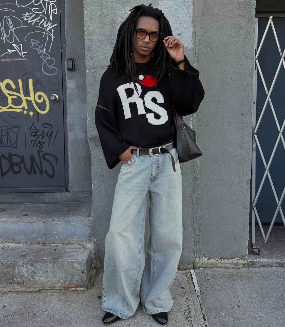 진짜 ㅈ되는 연청 와이드 레그 데님 상품이미지1