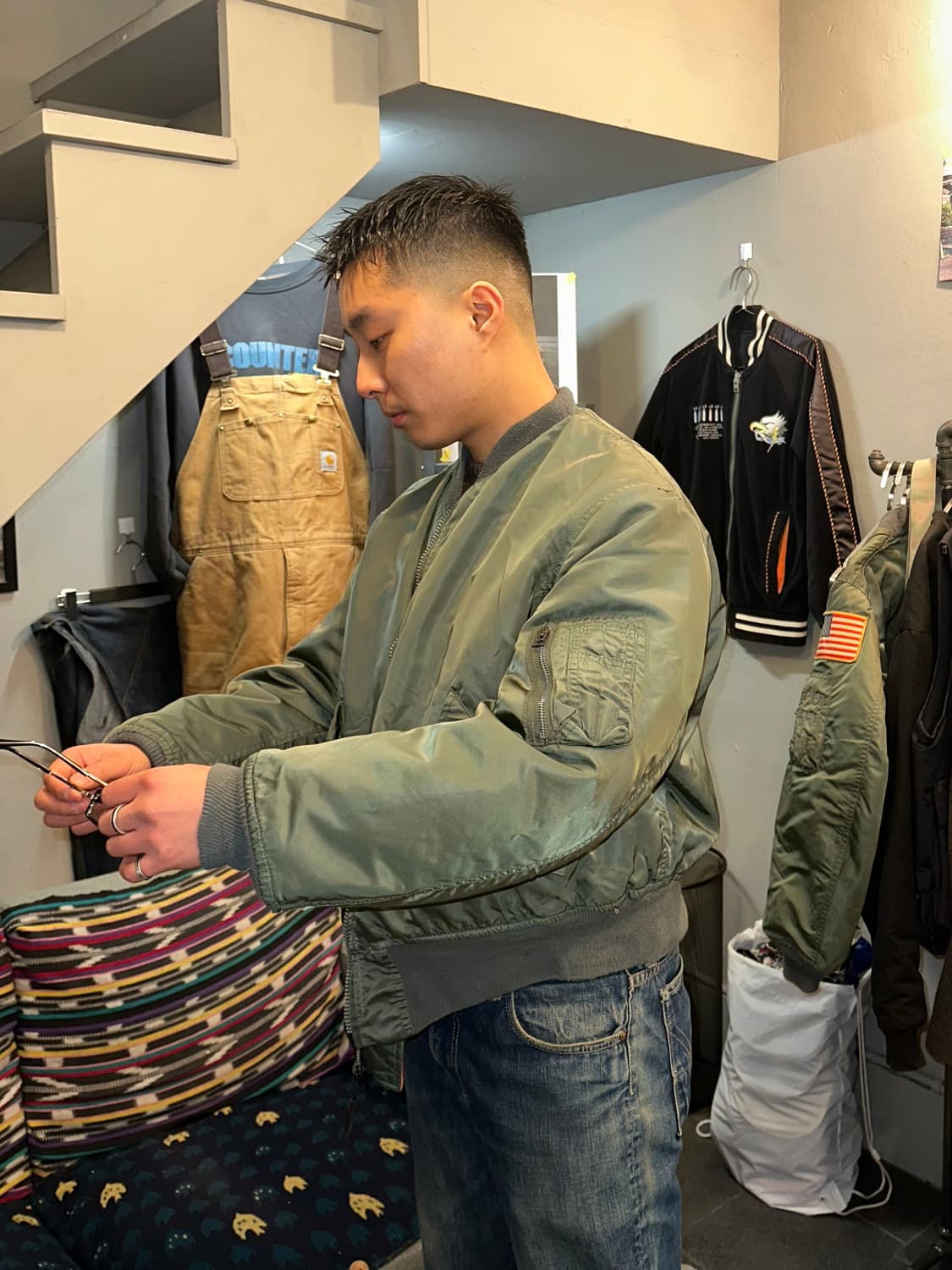 90’s Alpha Industries Ma-1 USA flight  상품이미지1