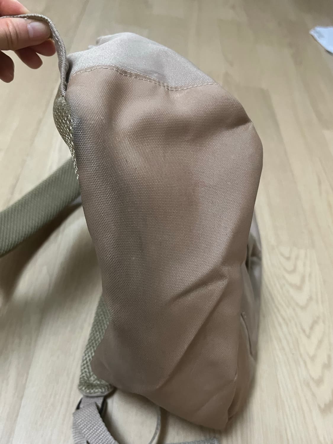 무인양품 베이지색 백팩 륙색 상품이미지3