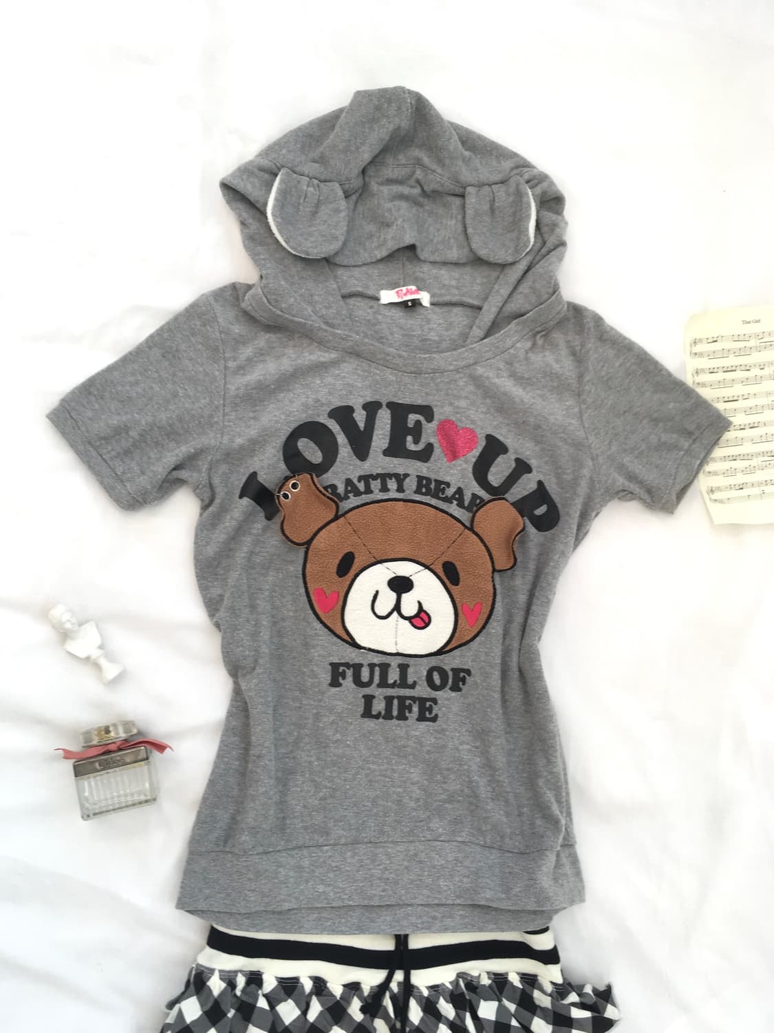 jpn vintage teddy bear half hood 상품이미지5