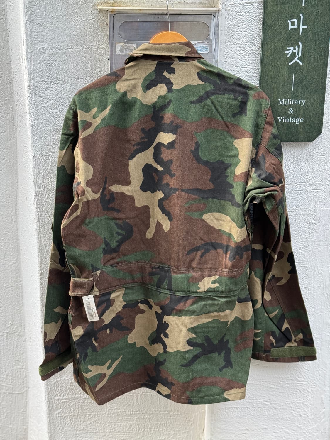 데드스탁) 90s 미공군 우드랜드 카모 셔츠 (M-L) 상품이미지8