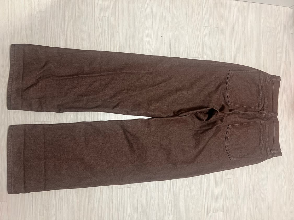 Uniqlo U/하이라이즈 보이프렌드진 다크브라운/27 상품이미지4
