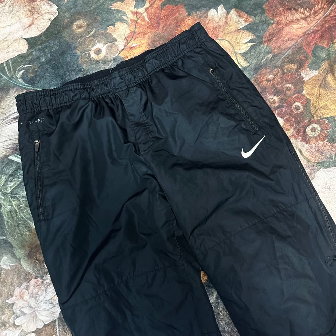 나이키 스톰핏 스우시 스몰로고 블랙누빔트랙팬츠 XL 상품이미지2