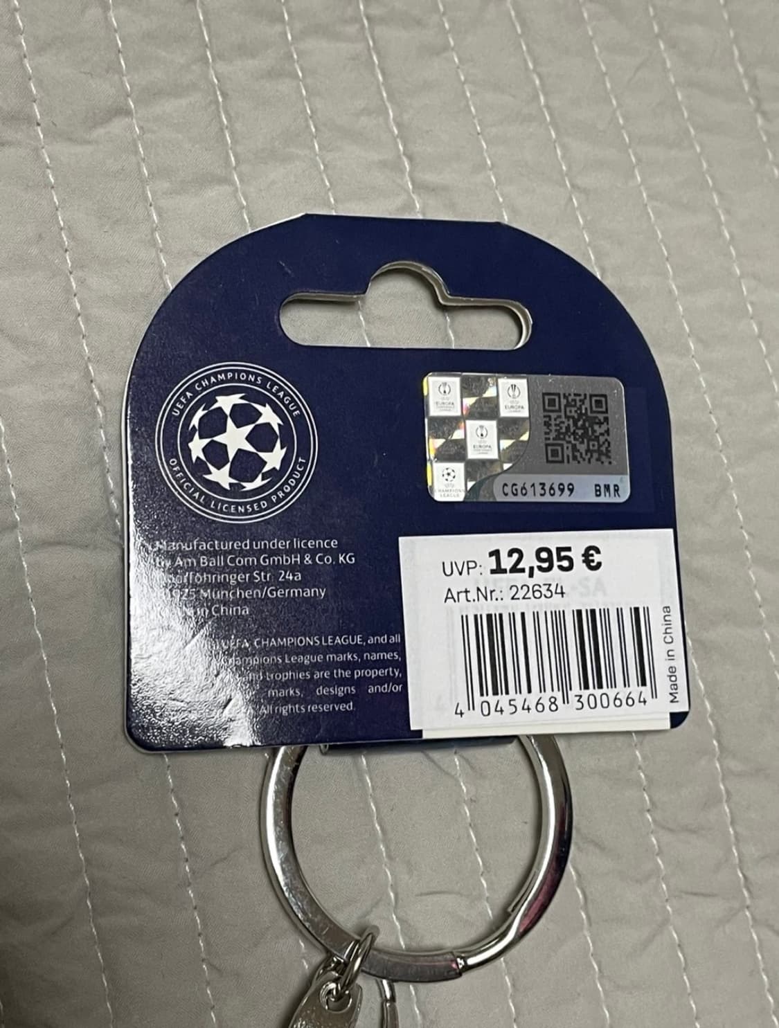 챔피언스리그 빅이어 트로피 X 바이에른 뮌헨 키링(새상품) 상품이미지2